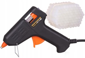 PISTOLET DO KLEJU na gorąco wyciskacz +62szt KLEJU