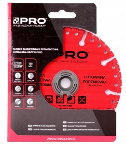 TARCZA DIAMENTOWA 125mm CIĘCIA BETONU GRESU DREWNA