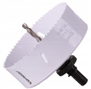 KORONKA 105mm BIMETAL otwornica wycinak + WIERTŁO