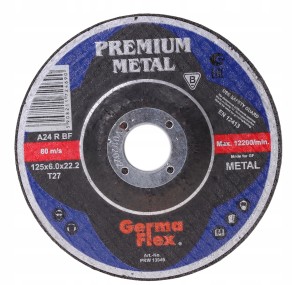 TARCZA szlifierkę cięcia METALU 125 x 6.0 x 22.2