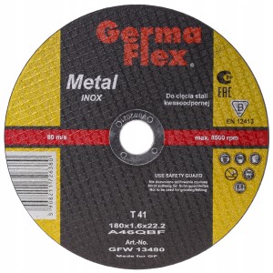 TARCZA cięcia METALU stali INOX 180 x 1.6 x 22.2
