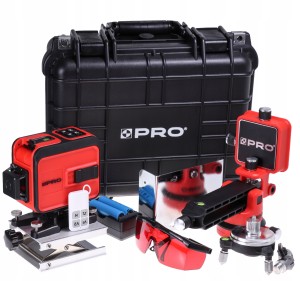 LASER PRO krzyżowy podłoga pion skos 3D 360° PILOT