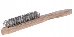 SZCZOTKA DRUCIANA STALOWA USUWANIA RDZY 5-rzędowa