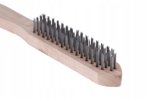 SZCZOTKA DRUCIANA STALOWA USUWANIA RDZY 4-rzędowa