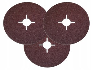 PAPIER ŚCIERNY KRĄŻEK KRĄŻKI NA FIBRE 115mm P36 x3