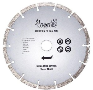 TARCZA DIAMENTOWA 180x22,2 BETONU, CEGŁY, MARMURU