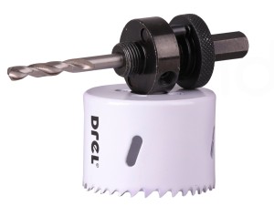 KORONKA 83mm BIMETAL otwornica wycinak + WIERTŁO