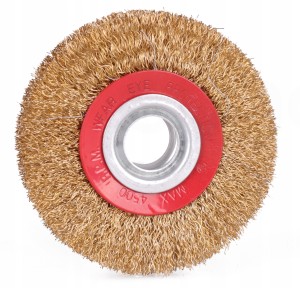 SZCZOTKA TARCZOWA 125mm DRUCIANA o20 na SZLIFIERKĘ