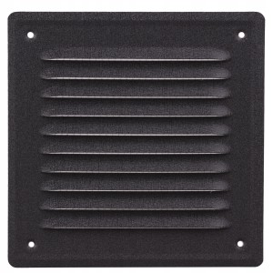 KRATKA WENTYLACYJNA METALOWA Z SIATKĄ 14x14 GRAFIT