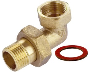 ŚRUBUNEK MOSIĘŻNY KĄTOWY 1/2'' USZCZELKA MOSIĄDZ