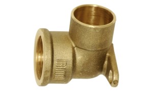 KOLANO MOSIĘŻNE Z ŁAPKAMI 15x1/2 KOLANKO MOSIĄDZ