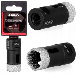 OTWORNICA DIAMENTOWA 27mm WIERTŁO GRESU SZLIFIERKĘ