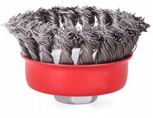 SZCZOTKA DRUCIANA DRUT SKRĘCANY CZOŁOWA M14 100mm