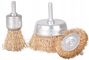 ZESTAW SZCZOTKI DRUCIANE MOSIĄDZOWANE WIERTARKI x3