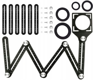 SZABLON WZORNIK PRZYMIAR ZNACZNIK OTWORÓW PŁYTEK