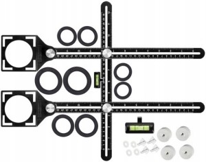 SZABLON WZORNIK PRZYMIAR ZNACZNIK OTWORÓW PŁYTEK