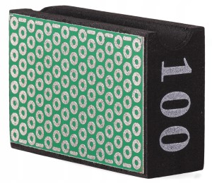 KOSTKA GĄBKA SZLIFOWANIA PŁYTEK GRESU GRANITU P100