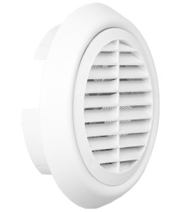 KRATKA WENTYLACYJNA REGULOWANA BIAŁA fi 90-160 mm