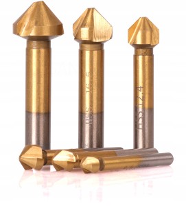 FAZOWNIK POGŁĘBIACZ METALU WIERTŁA Fazujące 6 szt