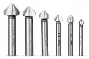 FAZOWNIK POGŁĘBIACZ DO METALU WIERTŁA zestaw 6 szt