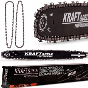 Prowadnica do piły 45 cm STIHLi inne, +2x ŁAŃCUCH