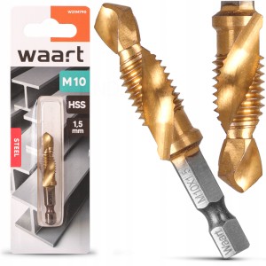 WIERTŁO GWINTUJĄCE M10 HSS, gwintownik z wiertłem