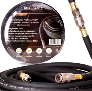 Wąż do KOMPRESORA 10x17mmx20m PNEUMATYCZNY 20 bar
