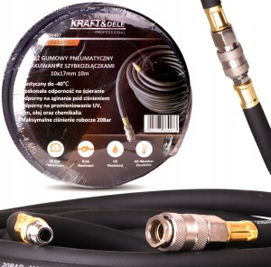 WĄŻ DO KOMPRESORA 10x17mm x10m PNEUMATYCZNY 20 bar