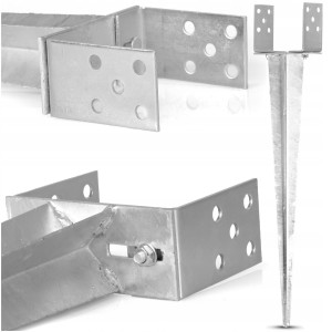 PODSTAWA SŁUPA WBIJANA REGULOWANA 0-160 KOTWA 700