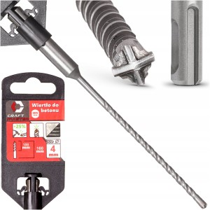 WIERTŁO DO BETONU SDS 4 x160 mm SDS-PLUS OSTRZE KRZYŻOWE WYDAJNE MOCNE
