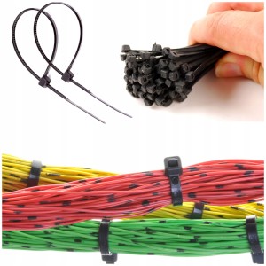 TRYTYTKI, OPASKI ZACISKOWE 4.8x300 CZARNE 100szt.