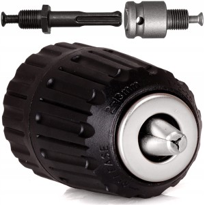 UCHWYT DO WIERTARKI WIERTARSKI GŁÓWKA FUTERKO 2-13mm gwint 1/2 + 2 adaptery