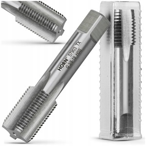 GWINTOWNIK RUROWY 3/8'' - 19 GWINT CALOWY HSS DIN5157 WALCOWY HYDRAULICZNY