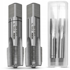 GWINTOWNIKI RUROWE 5/8'' - 14 GWINT CALOWY HSS DIN5157 WALCOWY zestaw 2 szt