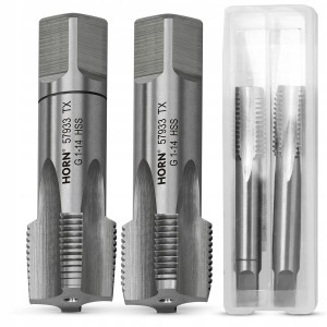 GWINTOWNIKI RUROWE 1'' - 11 GWINT CALOWY HSS DIN5157 WALCOWY zestaw 2 szt