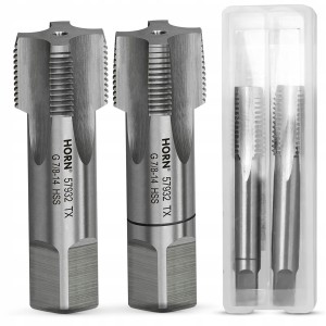 GWINTOWNIKI RUROWE 7/8'' - 14 GWINT CALOWY HSS DIN5157 WALCOWY zestaw 2 szt