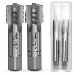 GWINTOWNIKI RUROWE 3/4'' - 14 GWINT CALOWY HSS DIN5157 WALCOWY zestaw 2 szt