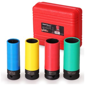 NASADKI UDAROWE 17 19 21 22 mm ALUFELGI Zestaw Nasadek UDAROWYCH czarne