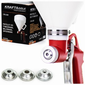 PISTOLET DO TYNKOWANIA 5L MALOWANIA Pneumatyczny MAS NATRYSKOWY + 3 DYSZE