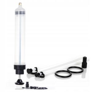 ODSYSARKA DO OLEJU STRZYKAWKA DUŻA do PŁYNÓW 500 ml WYMIANY OLEJÓW POMPKA