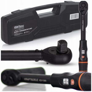 Klucz DYNAMOMETRYCZNY 1/2'' GRZECHOTKA regulacja 10-60Nm do KÓŁ z blokadą