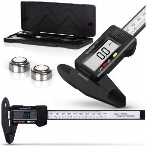 SUWMIARKA ELEKTRONICZNA CYFROWA 150 mm ELEKTRYCZNA LCD + ETUI, 2 BATERIE