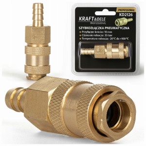 ZŁĄCZKA PNEUMATYCZNA 10mm SZYBKOZŁĄCZKA 1/4 GNIAZDO DO WĘŻA KOMPRESORA