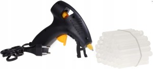 PISTOLET DO KLEJU na gorąco wyciskacz +50szt lasek