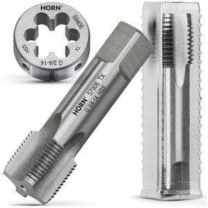 GWINTOWNIK RUROWY 3/4'' - 14 GWINT CALOWY HSS DIN5157 WALCOWY + NARZYNKA