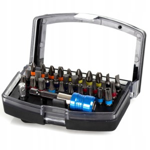 BITY ZESTAW BITÓW MAGNETYCZNYCH 32sz KOŃCÓWKI WKRĘTARKI UCHWYT 1/4 HEX TORX