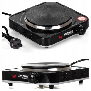 KUCHENKA ELEKTRYCZNA TURYSTYCZNA 230V JEDNOPALNIKOWA 1500W PRZENOŚNA