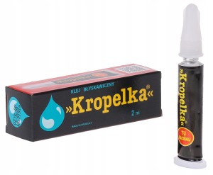 KLEJ KROPELKA 2 ml BŁYSKAWICZNY UNIWERSALNY MOCNY