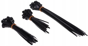 OPASKI KABLOWE ZIPY ZACISKOWE CZARNE ZESTAW 3.6mm