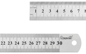 PRZYMIAR LINIOWY 300 MM LINIAŁ LINIJKA STALOWY